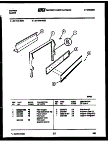 03 - Backguard parts for Frigidaire Range 31-1049-00-01 from AppliancePartsPros.com