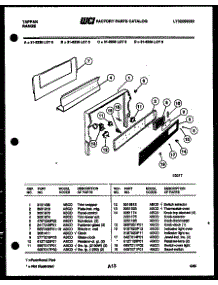 03 - Control Panel parts for Frigidaire Range 31-2238-23-05 from AppliancePartsPros.com