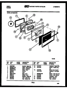 07 - Door Parts parts for Frigidaire Range 30TESKWED1 from AppliancePartsPros.com