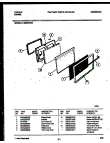 03 - Door Parts parts for Frigidaire Range 31-2232-00-01 from AppliancePartsPros.com