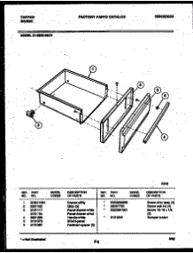 05 - Drawer Parts parts for Frigidaire Range 31-2232-00-01 from AppliancePartsPros.com