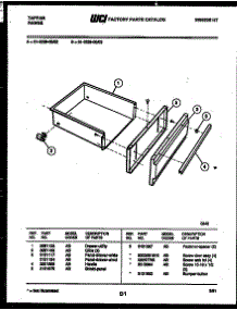 05 - Drawer Parts parts for Frigidaire Range 31-2239-00-02 from AppliancePartsPros.com