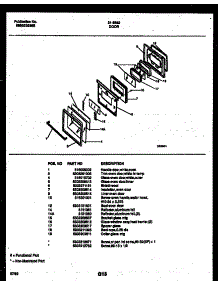 05 - Door Parts parts for Frigidaire Range 31-2862-00-01 from AppliancePartsPros.com