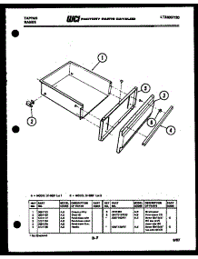 05 - Drawer Parts parts for Frigidaire Range 31-3857-23-02 from AppliancePartsPros.com