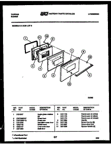 03 - Door Parts parts for Frigidaire Range 31-3138-66-05 from AppliancePartsPros.com