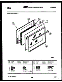 06 - Door Parts parts for Frigidaire Range 30DGMCWAN4 from AppliancePartsPros.com