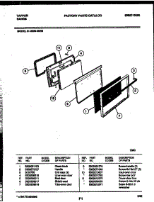 03 - Door Parts parts for Frigidaire Range 31-2239-00-06 from AppliancePartsPros.com