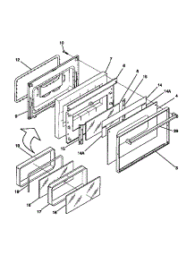 05 - Door parts for Frigidaire Range 31-3982-23-02 from AppliancePartsPros.com