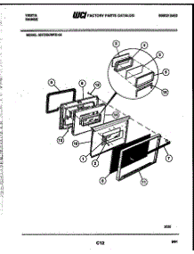 07 - Door Parts parts for Frigidaire Range 30TESKWED4 from AppliancePartsPros.com