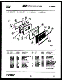 06 - Door Parts parts for Frigidaire Range 31-2538-00-06 from AppliancePartsPros.com