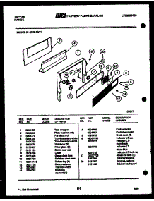 07 - Backguard parts for Frigidaire Range 31-2649-00-01 from AppliancePartsPros.com