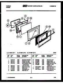 06 - Door Parts parts for Frigidaire Range 31-4667-18-02 from AppliancePartsPros.com
