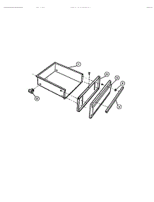 05 - Utility Drawer parts for Frigidaire Range 31-6758-23-02 from AppliancePartsPros.com