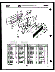 03 - Backguard parts for Frigidaire Range 31-7347-23-02 from AppliancePartsPros.com