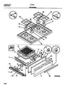 05 - Top / Drawer parts for Frigidaire Range 30-3053-00-02 from AppliancePartsPros.com