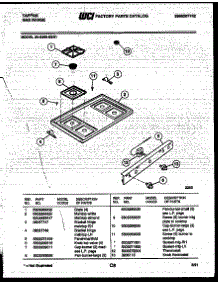 03 - Cooktop Parts parts for Frigidaire Range 30-3350-00-01 from AppliancePartsPros.com