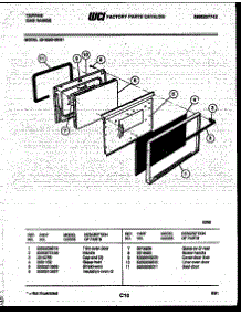 05 - Door Parts parts for Frigidaire Range 30-3350-00-01 from AppliancePartsPros.com