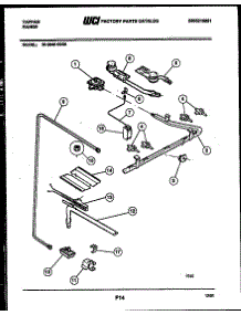 06 - Burner, Manifold And Gas Control parts for Frigidaire Range 30-3649-00-06 from AppliancePartsPros.com