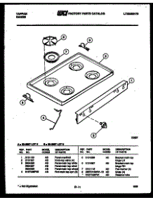 03 - Cooktop Parts parts for Frigidaire Range 30-3857-00-05 from AppliancePartsPros.com