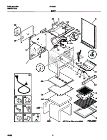 04 - Body parts for Frigidaire Range 30-3863-23-04 from AppliancePartsPros.com