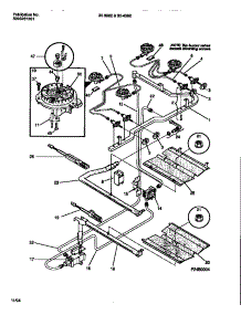 03 - Burner parts for Frigidaire Range 30-3982-00-04 from AppliancePartsPros.com