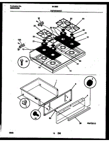 06 - Cooktop And Drawer Parts parts for Frigidaire Range 30-3863-00-01 from AppliancePartsPros.com