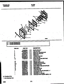 07 - Door Parts parts for Frigidaire Range 30-3982-23-02 from AppliancePartsPros.com