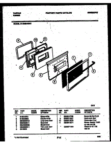 03 - Door Parts parts for Frigidaire Range 31-2452-00-01 from AppliancePartsPros.com