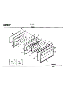 06 - Door parts for Frigidaire Range 30-3982-23-07 from AppliancePartsPros.com