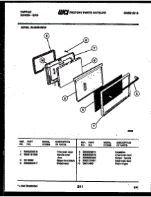 05 - Door Parts parts for Frigidaire Range 30-3859-23-04 from AppliancePartsPros.com