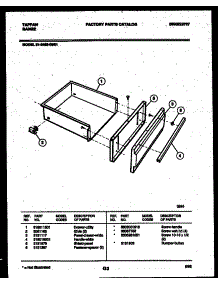 05 - Drawer Parts parts for Frigidaire Range 31-2452-00-01 from AppliancePartsPros.com
