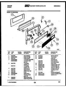 03 - Backguard parts for Frigidaire Range 31-2549-23-02 from AppliancePartsPros.com
