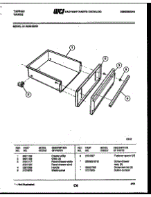 05 - Drawer Parts parts for Frigidaire Range 31-2549-23-02 from AppliancePartsPros.com