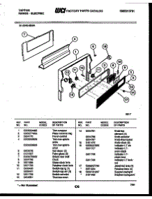 07 - Backguard parts for Frigidaire Range 31-2649-00-04 from AppliancePartsPros.com