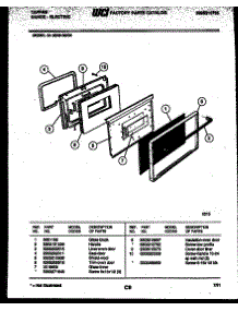 03 - Door Parts parts for Frigidaire Range 31-3349-00-04 from AppliancePartsPros.com