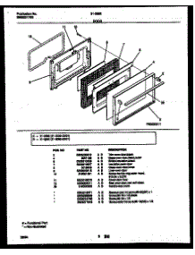 05 - Door Parts parts for Frigidaire Range 31-3592-23-01 from AppliancePartsPros.com