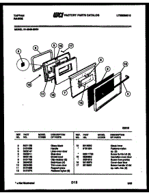 03 - Door Parts parts for Frigidaire Range 31-3349-00-01 from AppliancePartsPros.com