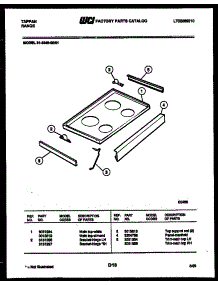 04 - Cooktop Parts parts for Frigidaire Range 31-3349-23-01 from AppliancePartsPros.com