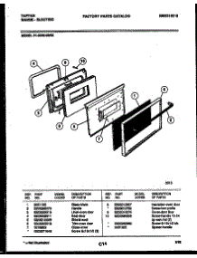 03 - Door Parts parts for Frigidaire Range 31-3349-23-05 from AppliancePartsPros.com