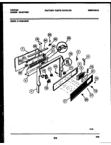 06 - Backguard parts for Frigidaire Range 31-3349-23-05 from AppliancePartsPros.com