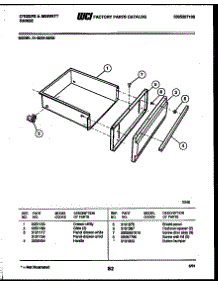05 - Drawer Parts parts for Frigidaire Range 31-6239-00-02 from AppliancePartsPros.com