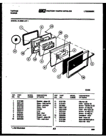 03 - Door Parts parts for Frigidaire Range 31-6969-00-01 from AppliancePartsPros.com