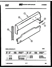 03 - Backguard parts for Frigidaire Range 32-1004-23-01 from AppliancePartsPros.com
