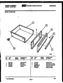 06 - Drawer Parts parts for Frigidaire Range 31-7969-00-02 from AppliancePartsPros.com