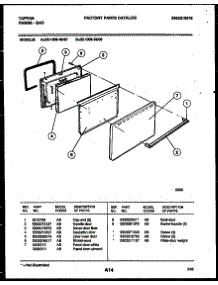 04 - Door Parts parts for Frigidaire Range 32-1009-00-07 from AppliancePartsPros.com