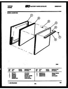 04 - Door Parts parts for Frigidaire Range 32-0007-00-05 from AppliancePartsPros.com