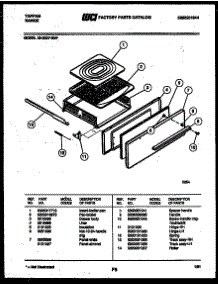 05 - Broiler Drawer Parts parts for Frigidaire Range 32-0007-00-05 from AppliancePartsPros.com