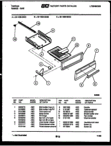 05 - Broiler Drawer Parts parts for Frigidaire Range 32-1009-23-02 from AppliancePartsPros.com