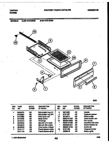 05 - Broiler Drawer Parts parts for Frigidaire Range 32-1019-23-08 from AppliancePartsPros.com