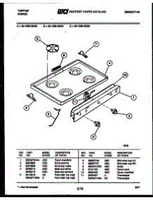 03 - Cooktop Parts parts for Frigidaire Range 32-1039-00-03 from AppliancePartsPros.com
